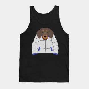 cool dog with a jacket Tank Top